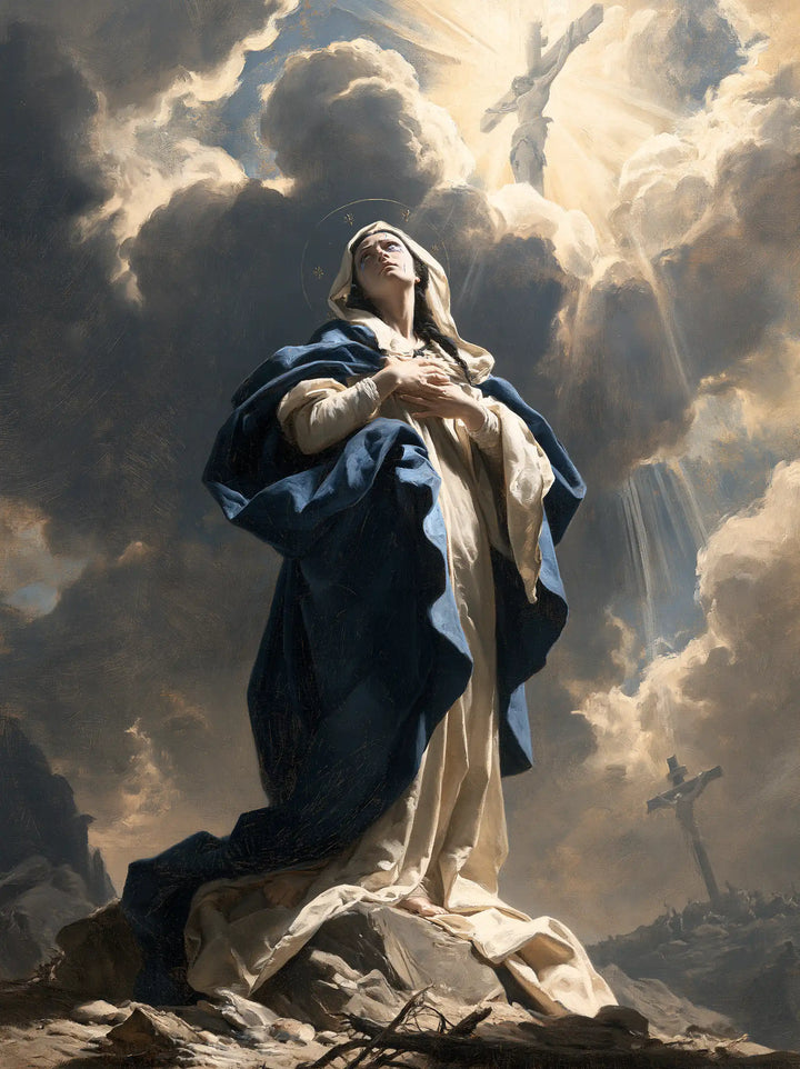 Our Lady of Sorrows — The Call beneath the Cross in the Sky