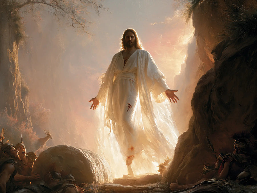 The Resurrection of Jesus Christ — The Threshold Bathed in Gentle Light
