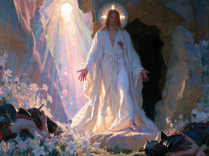 The Resurrection of Jesus Christ — Iridescent Morning before the Black Cave