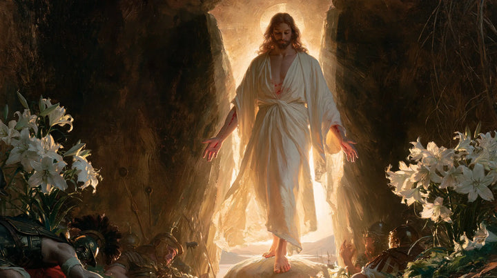 The Resurrection of Jesus Christ — Rose Palms between the Lilies