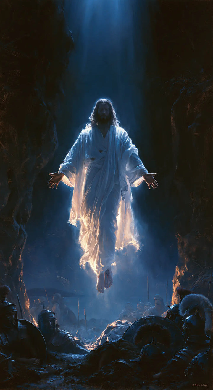 The Resurrection of Jesus Christ — White Alone in the Night Ray
