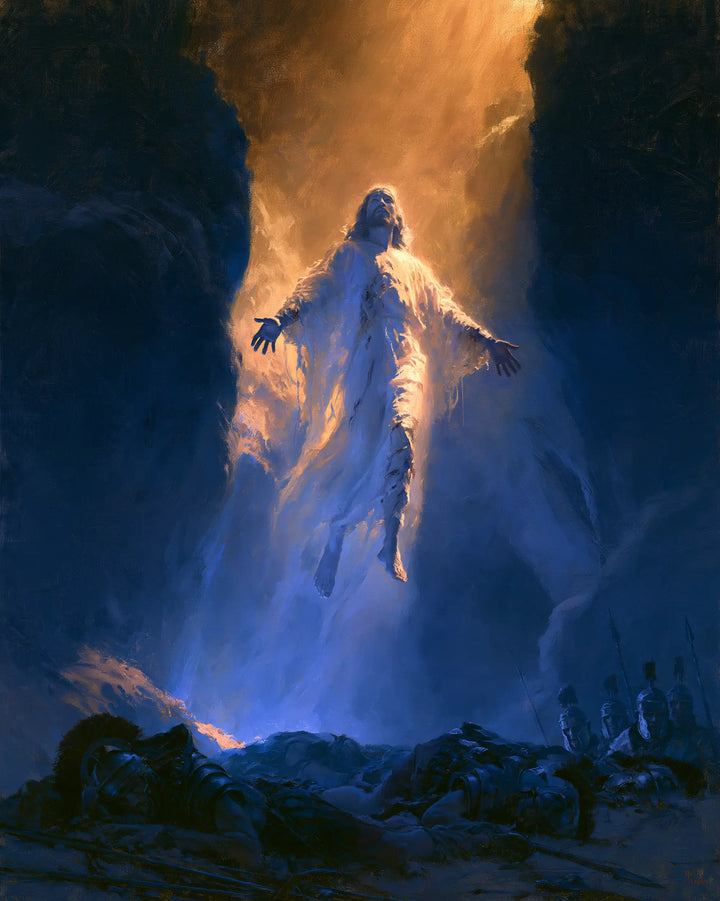 The Resurrection of Jesus Christ — Blue Rises toward the Flame