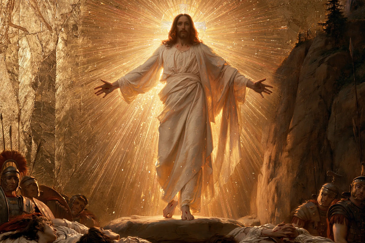 The Resurrection of Jesus Christ — Radiance between Tree and Rock