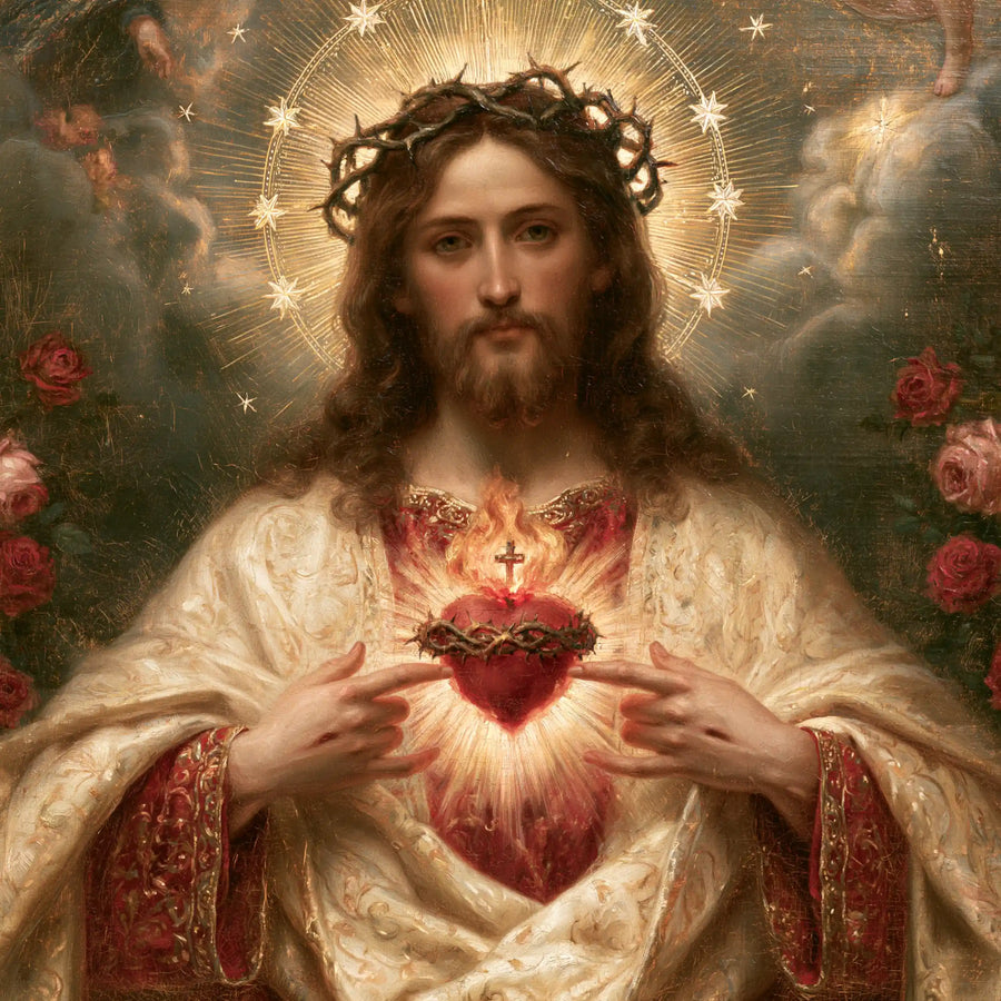 Sacred Heart of Jesus – Symbolist · Square no. 7