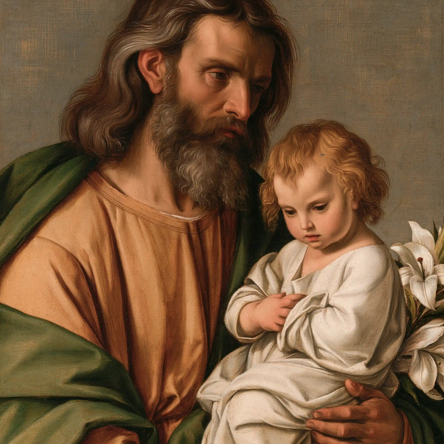 Saint Joseph with the Child Jesus – Florentine Renaissance · Square no. 5