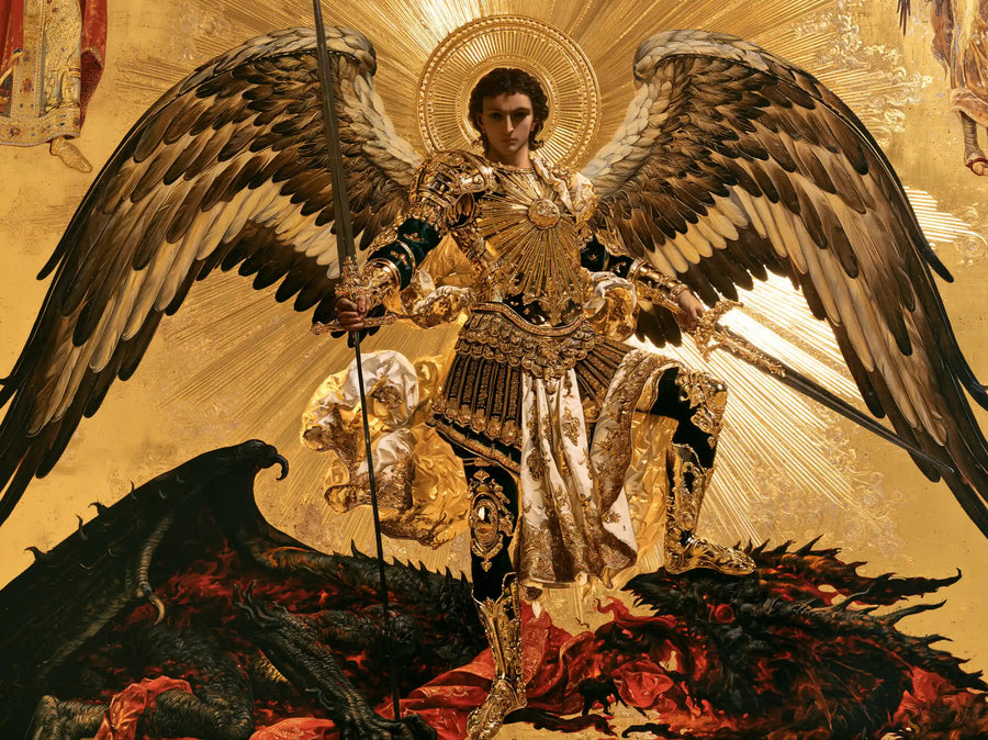 Saint Michael the Archangel – Sacred Gold · Landscape no. 1