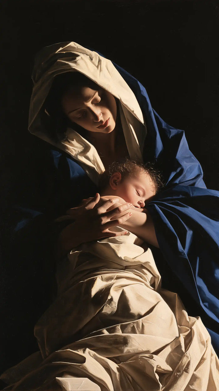 The Virgin and Child — Sleep beneath Gathered Hands