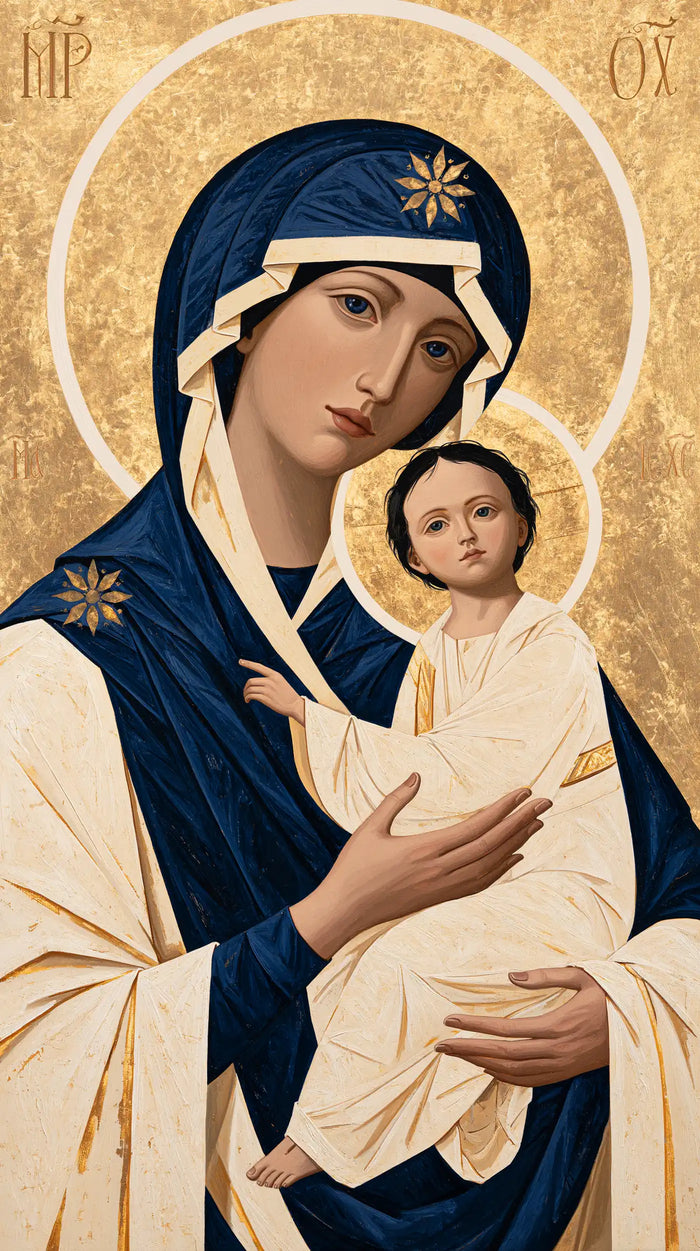 The Virgin and Child — Two Stars for an Embrace