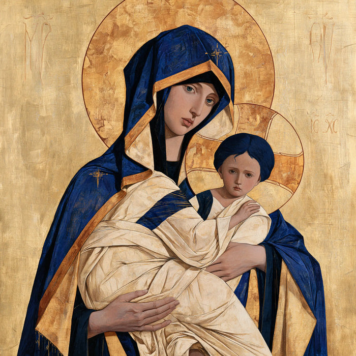 The Virgin and Child — The Inclination Beneath Two Discs