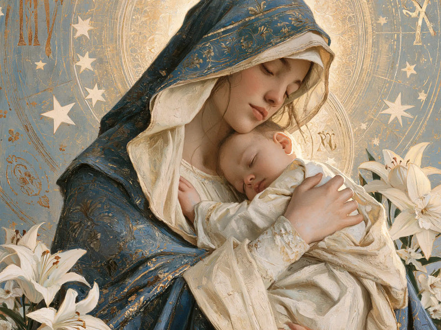 Virgin Mary and Child Jesus - Symbolist · Landscape n° 12