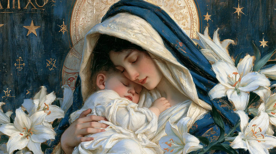 Virgin Mary and Child Jesus - Symbolist · Landscape n° 14